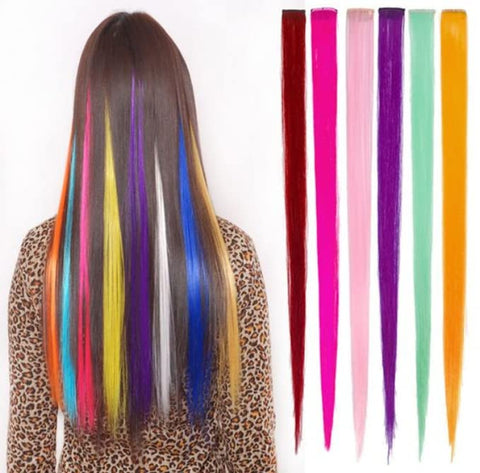 Osprey 20 Pcs Rainbow Colored Hair Extensions