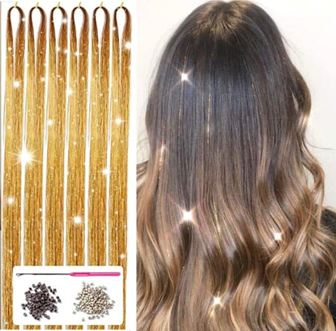 Osprey Gold Hair Tinsel Extensions Kit