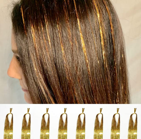 Osprey Gold Hair Tinsel Extensions Kit